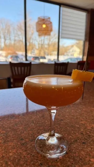 Craft cocktail at the Moon Bay bar
